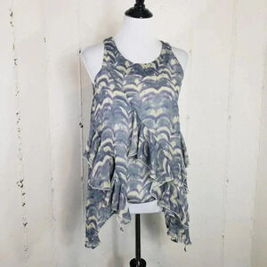 Vintage Mandee NWT‎ top M purple asymmetrical ruffle Fairy Whimsical
